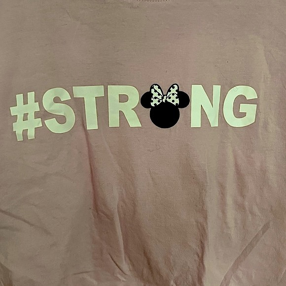 Disney Minnie Mouse #STRONG Pink Crop Top XL - Picture 2 of 5